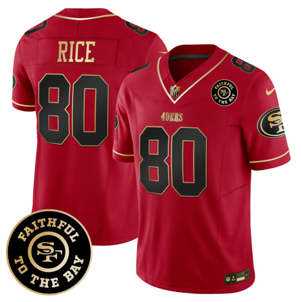 Men's 49ers Faithful To The Bay Patch Vapor Limited Jersey V6 - All Stitched - Image 26