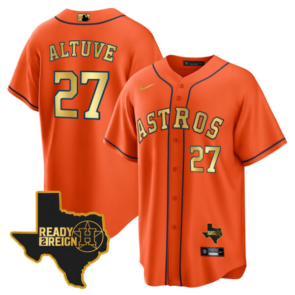 Men's Houston Astros 2024 Ready 2 Reign Cool Base Jersey - All Stitched - Image 17