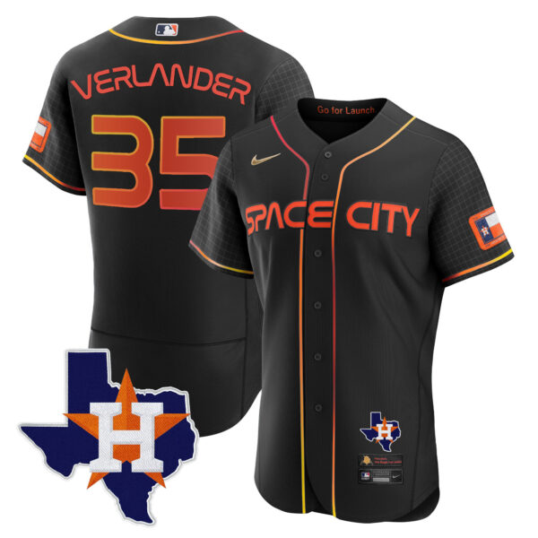 Men's Astros 2024 Space City Flex Base Jersey - Texas Patch - All Stitched - Image 19