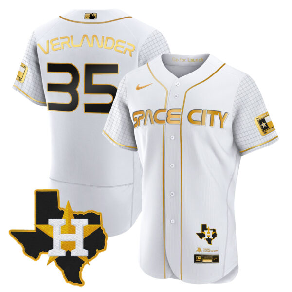 Men's Astros 2024 Space City Flex Base Jersey - Texas Patch - All Stitched - Image 12