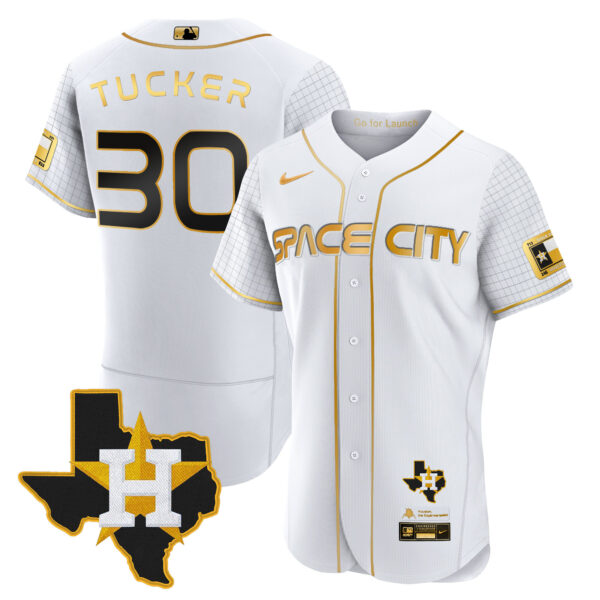 Men's Astros 2024 Space City Flex Base Jersey - Texas Patch - All Stitched - Image 13
