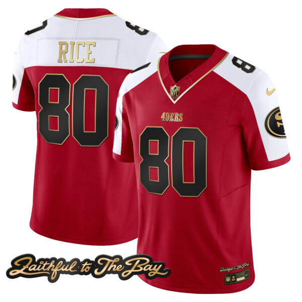 Men's 49ers Faithful To The Bay Patch Vapor Limited Jersey V3 - All Stitched - Image 46