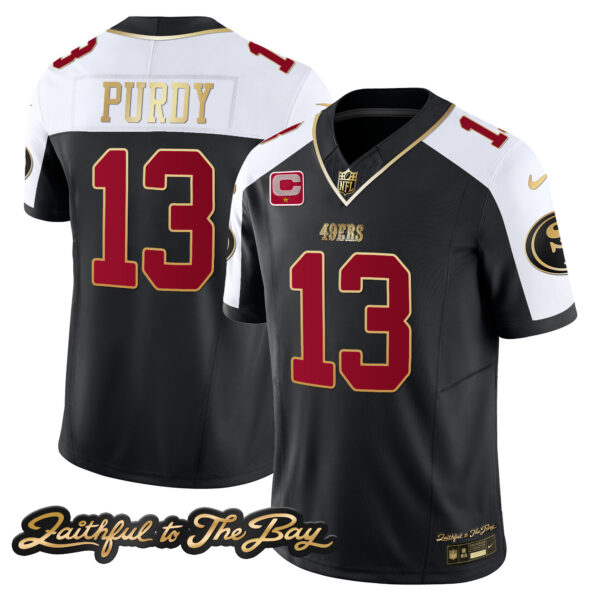 Men's 49ers Faithful To The Bay Patch Vapor Limited Jersey V3 - All Stitched - Image 3
