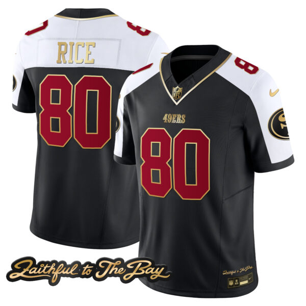 Men's 49ers Faithful To The Bay Patch Vapor Limited Jersey V3 - All Stitched - Image 6