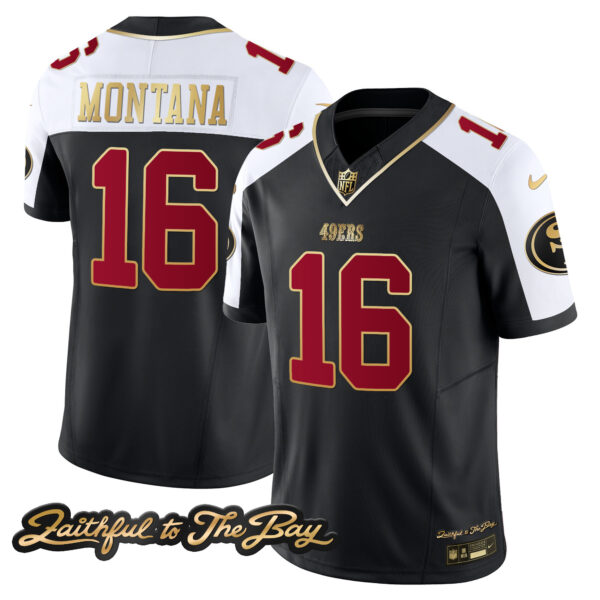 Men's 49ers Faithful To The Bay Patch Vapor Limited Jersey V3 - All Stitched - Image 8