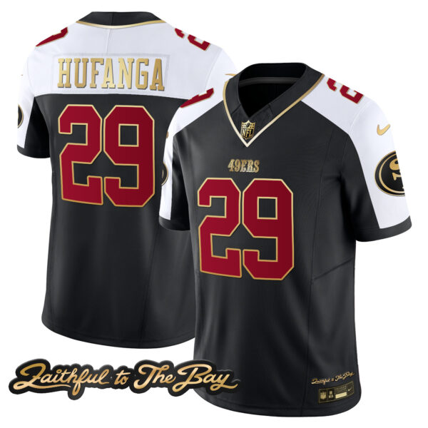 Men's 49ers Faithful To The Bay Patch Vapor Limited Jersey V3 - All Stitched - Image 10