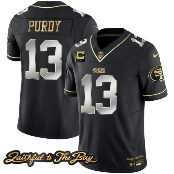 Men's 49ers Faithful To The Bay Patch Vapor Limited Jersey V3 - All Stitched - Image 33