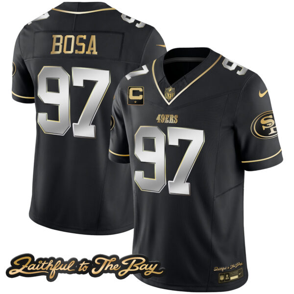 Men's 49ers Faithful To The Bay Patch Vapor Limited Jersey V3 - All Stitched - Image 37