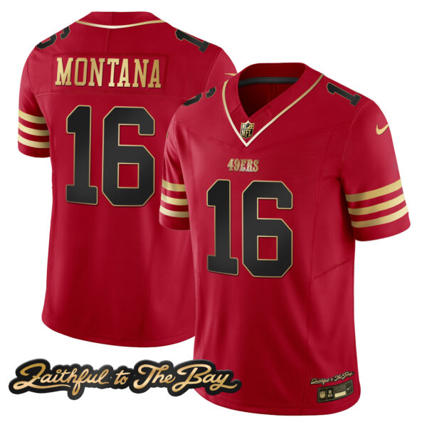 Men's 49ers Faithful To The Bay Patch Vapor Limited Jersey V3 - All Stitched - Image 18