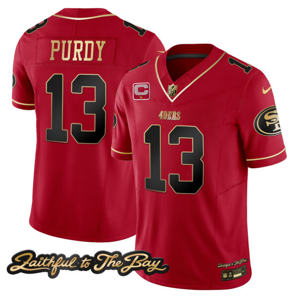 Men's 49ers Faithful To The Bay Patch Vapor Limited Jersey V3 - All Stitched - Image 23