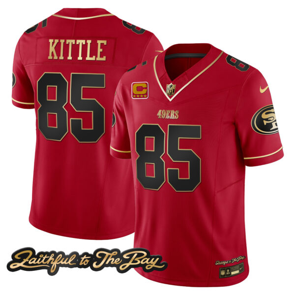 Men's 49ers Faithful To The Bay Patch Vapor Limited Jersey V3 - All Stitched - Image 24