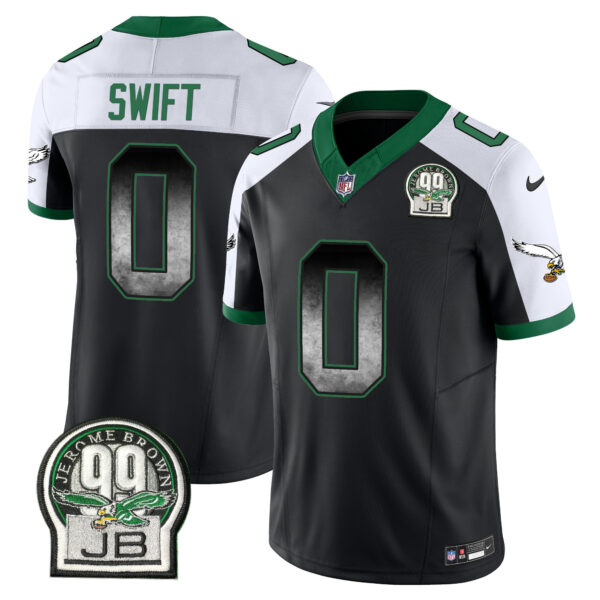 Men's Eagles Arch Smoke Kelly Green Vapor Jersey - All Stitched - Image 9