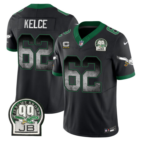 Men's Eagles Arch Smoke Kelly Green Vapor Jersey - All Stitched - Image 47