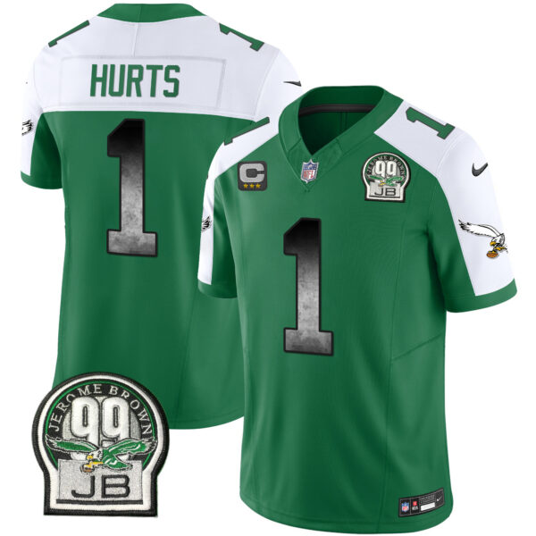 Men's Eagles Arch Smoke Kelly Green Vapor Jersey - All Stitched - Image 11