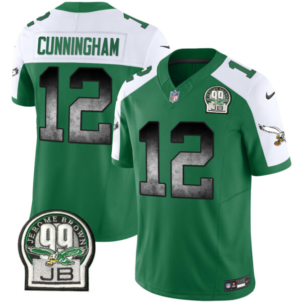 Men's Eagles Arch Smoke Kelly Green Vapor Jersey - All Stitched - Image 13