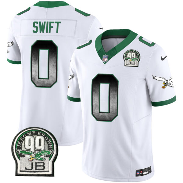 Men's Eagles Arch Smoke Kelly Green Vapor Jersey - All Stitched - Image 29
