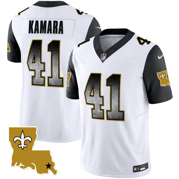Men's Saints 1987 Legacy Arch Smoke Jersey - All Stitched - Image 47
