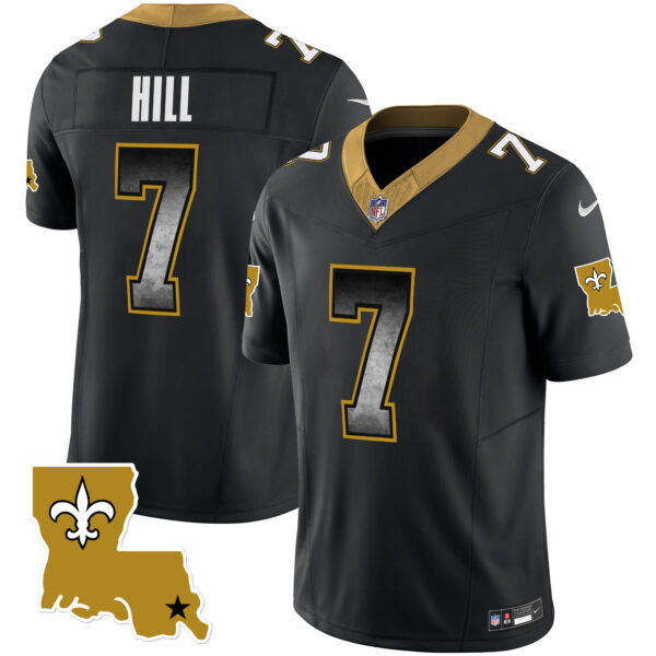 Men's Saints 1987 Legacy Arch Smoke Jersey - All Stitched - Image 26