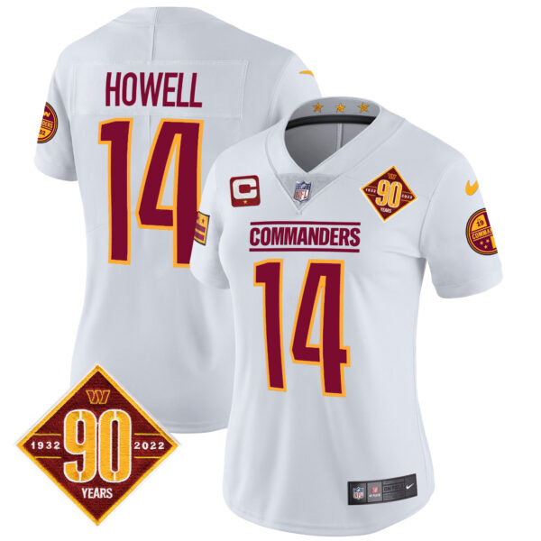 Women's Washington Commanders 90th Anniversary Patch Vapor Jersey - All Stitched - Image 21