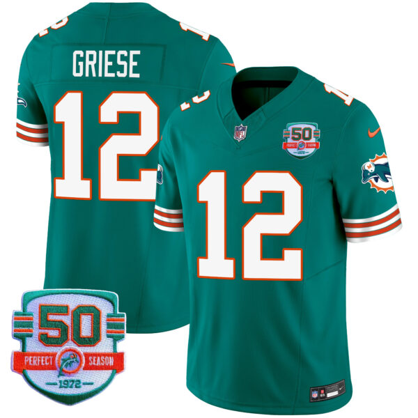 Men's Dolphins Throwback Vapor Jersey V2 - All Stitched - Image 23