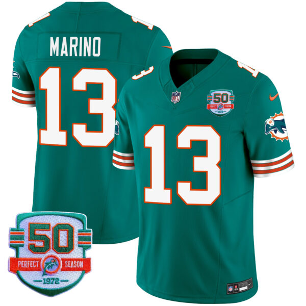 Men's Dolphins Throwback Vapor Jersey V2 - All Stitched - Image 21
