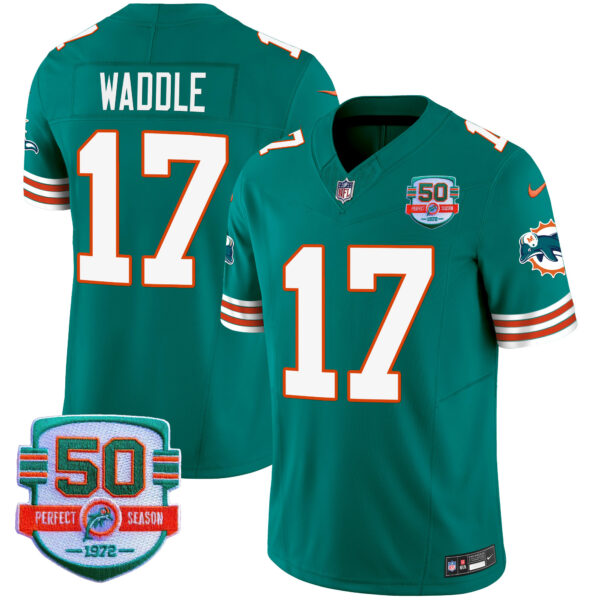 Men's Dolphins Throwback Vapor Jersey V2 - All Stitched - Image 18