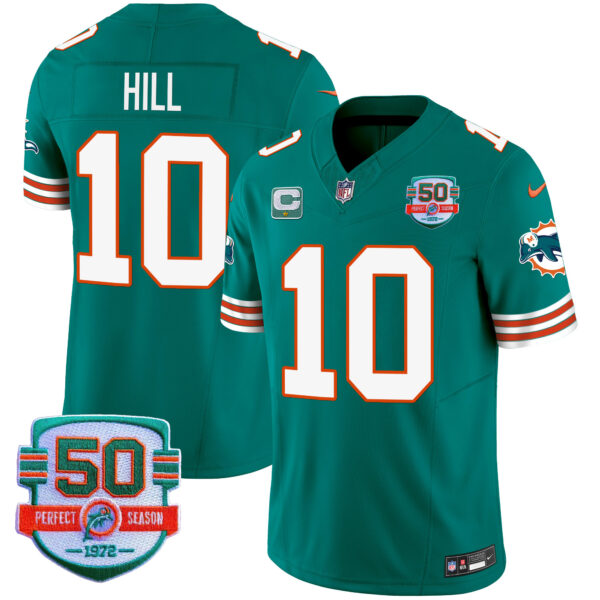 Men's Dolphins Throwback Vapor Jersey V2 - All Stitched - Image 19