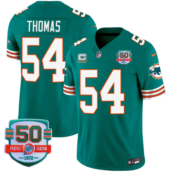 Men's Dolphins Throwback Vapor Jersey V2 - All Stitched - Image 22