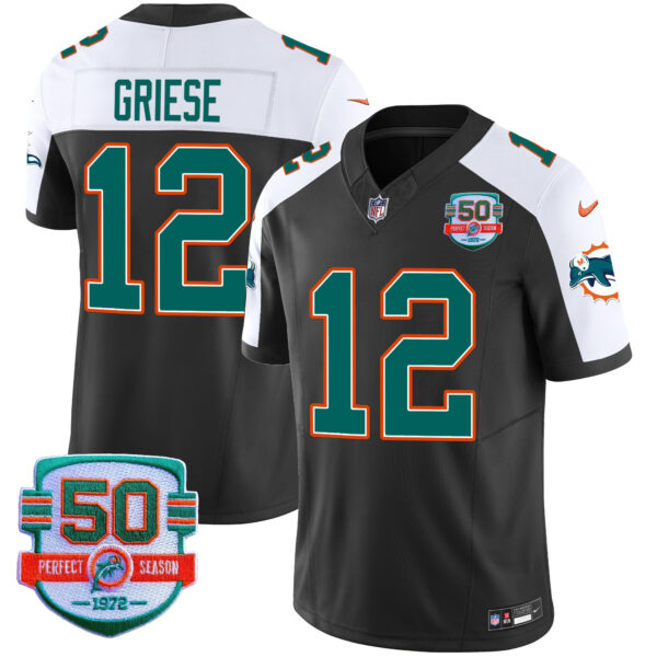 Men's Dolphins Throwback Vapor Jersey V2 - All Stitched - Image 15