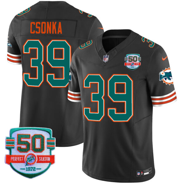 Men's Dolphins Throwback Vapor Jersey V2 - All Stitched - Image 40