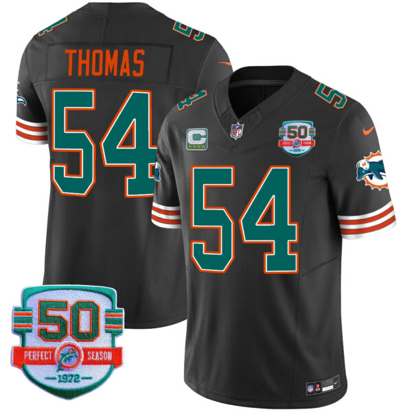 Men's Dolphins Throwback Vapor Jersey V2 - All Stitched - Image 38