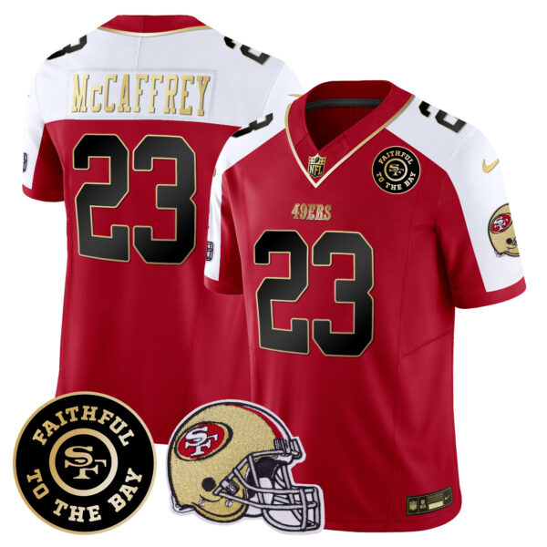 Men's 49ers Faithful To The Bay Patch Vapor Limited Jersey V5 - All Stitched - Image 43