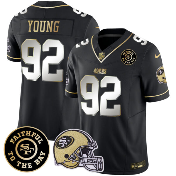 Men's 49ers Faithful To The Bay Patch Vapor Limited Jersey V5 - All Stitched - Image 32