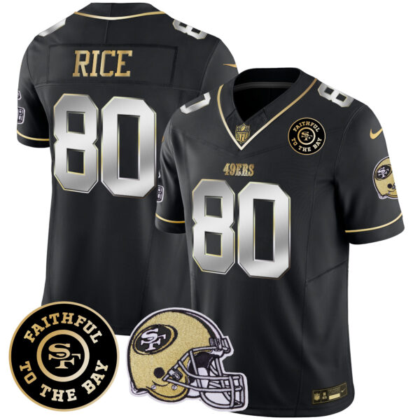 Men's 49ers Faithful To The Bay Patch Vapor Limited Jersey V5 - All Stitched - Image 37
