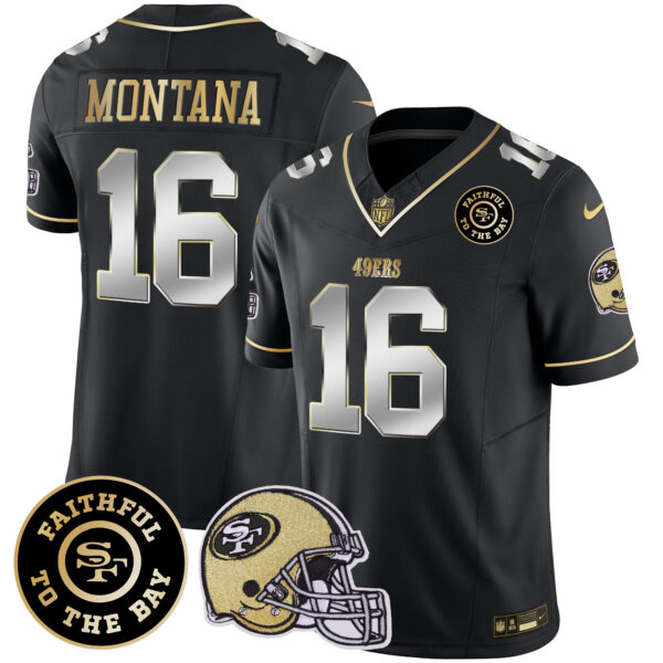 Men's 49ers Faithful To The Bay Patch Vapor Limited Jersey V5 - All Stitched - Image 39