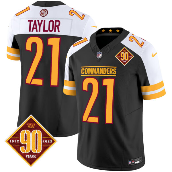 Men's Washington Commanders 90th Anniversary Patch Vapor Jersey V2 - All Stitched - Image 9