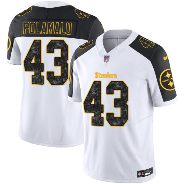 Men's Steelers Grunge Vapor Limited Jersey - All Stitched - Image 41