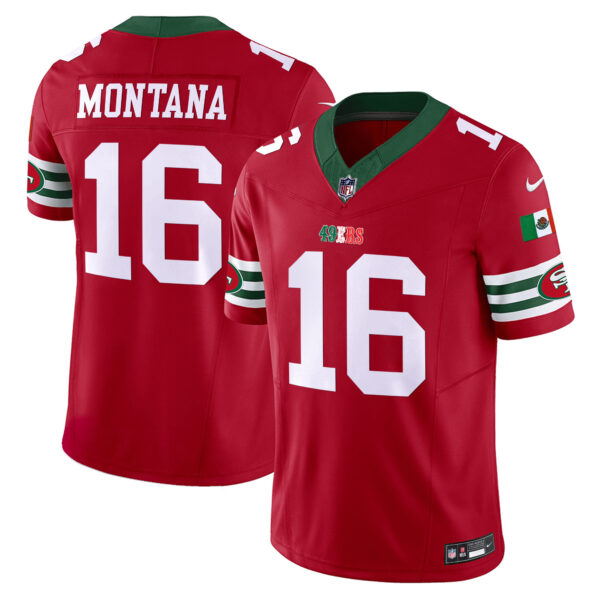 Men's 49ers Mexico 2024 Vapor Limited Jersey V2 - All Stitched - Image 18