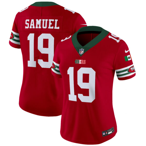 Women's 49ers Mexico Vapor Jersey V2 - All Stitched - Image 13