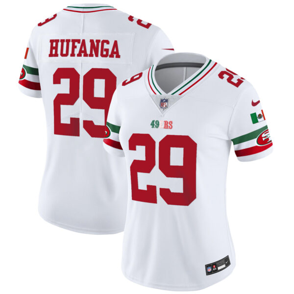 Women's 49ers Mexico Vapor Jersey V2 - All Stitched - Image 10