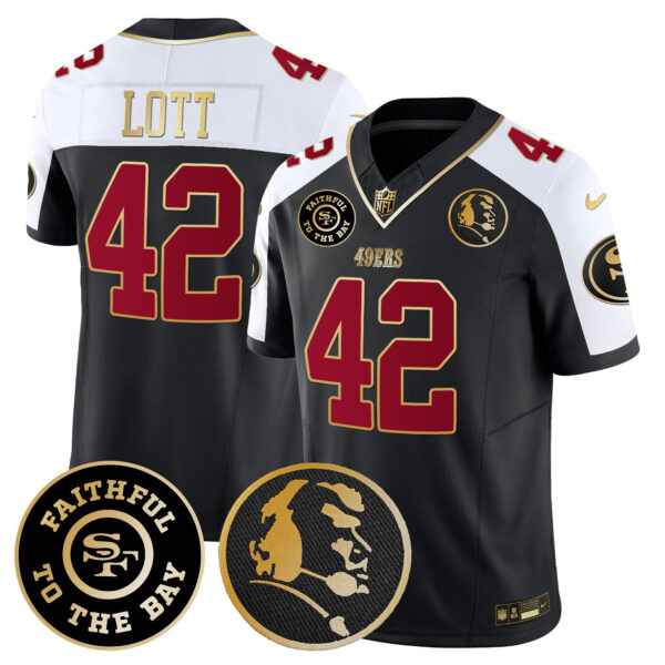 Men's 49ers Faithful & John Madden Patch Vapor Jersey - All Stitched - Image 9