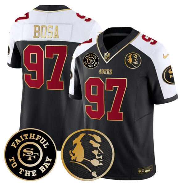 Men's 49ers Faithful & John Madden Patch Vapor Jersey - All Stitched - Image 7