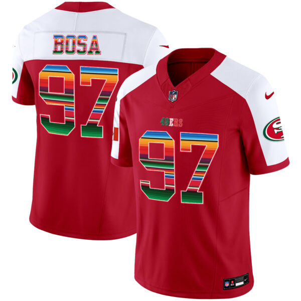 Men's 49ers Mexico Vapor Jersey V3 - All Stitched - Image 47