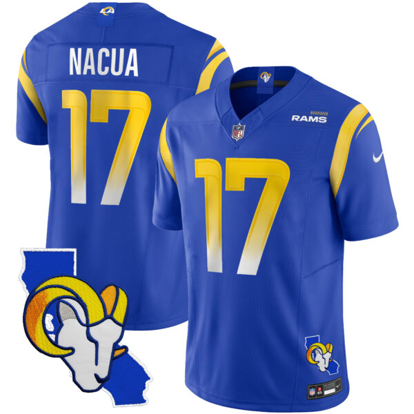 Men's Rams California Patch Vapor Limited Jersey - All Stitched - Image 17