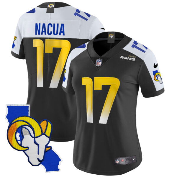 Women's Rams California Patch Vapor Limited Jersey - All Stitched - Image 5
