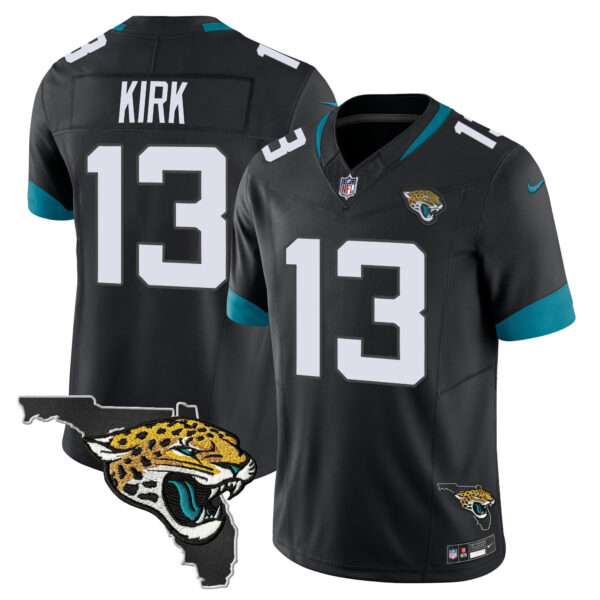 Men's Jacksonville Jaguars Florida Patch Vapor Jersey - All Stitched - Image 37