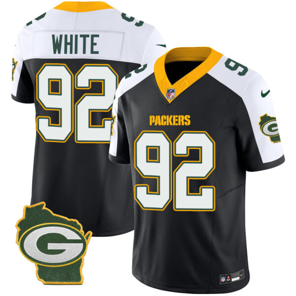 Men's Packers Home Patch Vapor Jersey V3 - All Stitched - Image 6