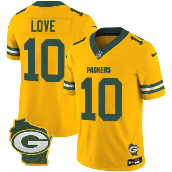Men's Packers Home Patch Vapor Jersey V3 - All Stitched - Image 19