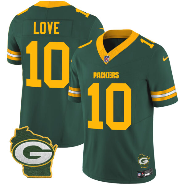 Men's Packers Home Patch Vapor Jersey V3 - All Stitched - Image 25