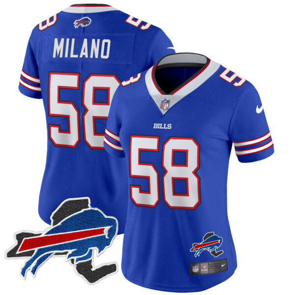 Women's Bills New York Patch Vapor Limited Jersey - All Stitched - Image 17